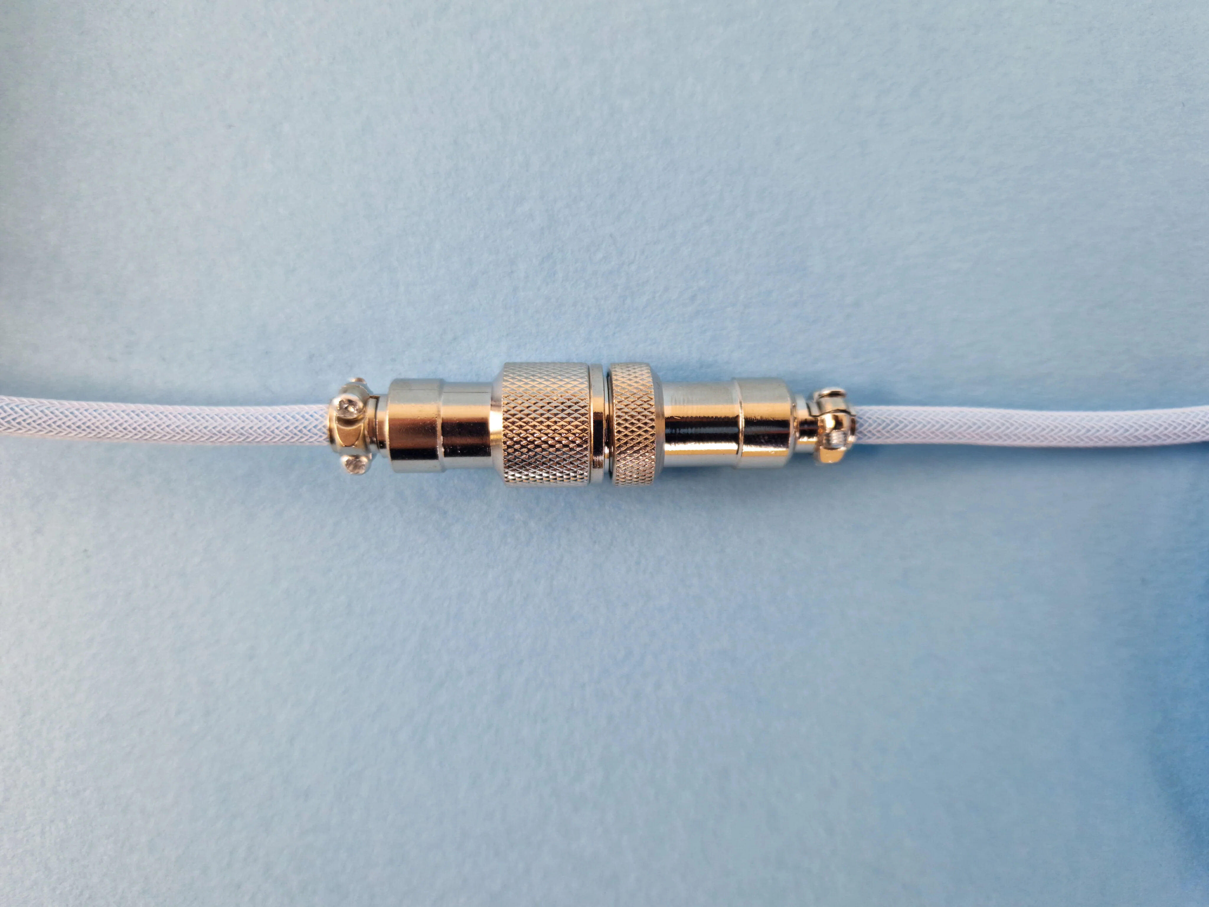 Baby Blue Coiled Aviator Cable - Image 3