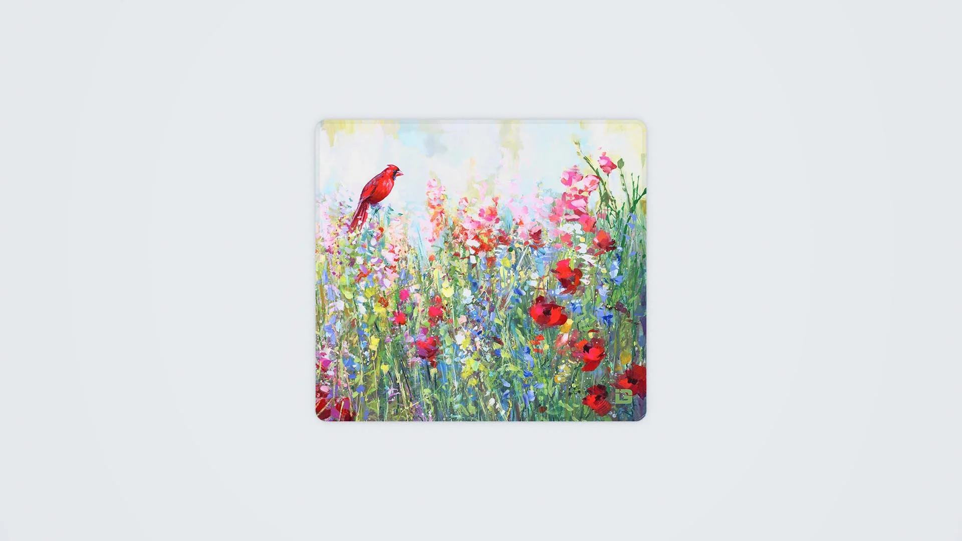 Cardinal Among The Wildflowers - Image 6