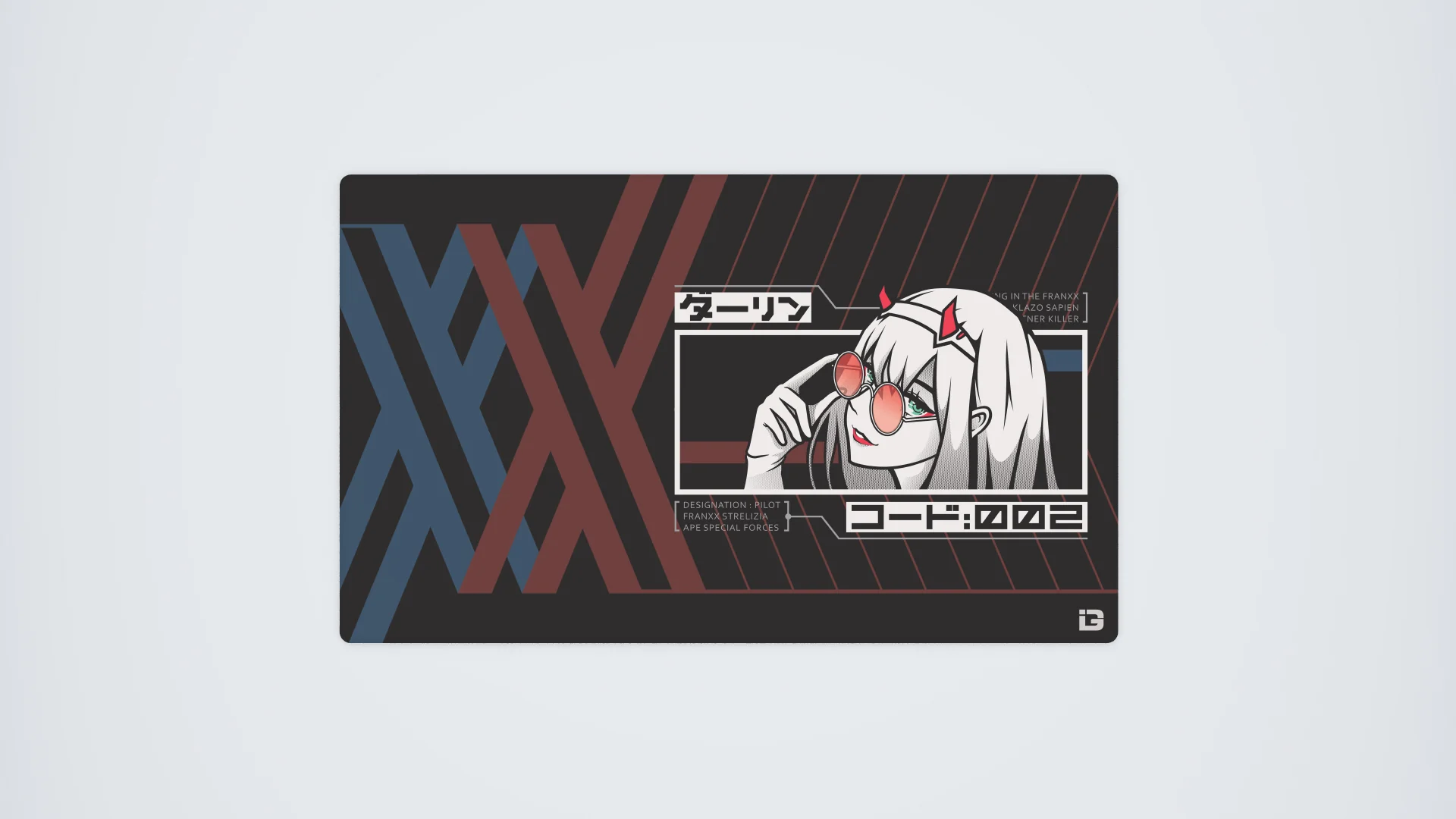 CODE:002 - Dark Playmat